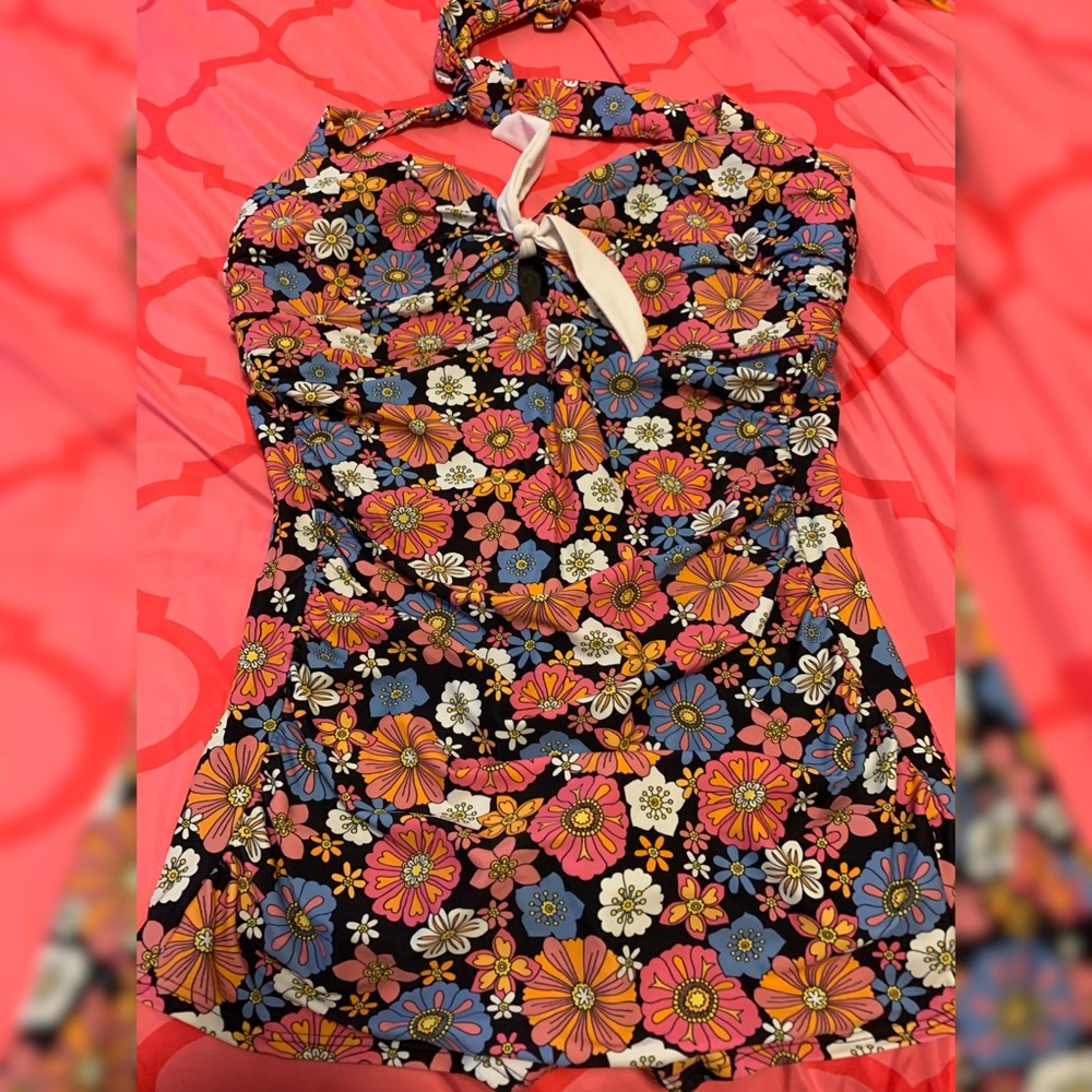 Unique  Vintage floral swimsuit